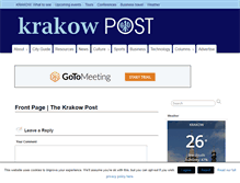Tablet Screenshot of krakowpost.com